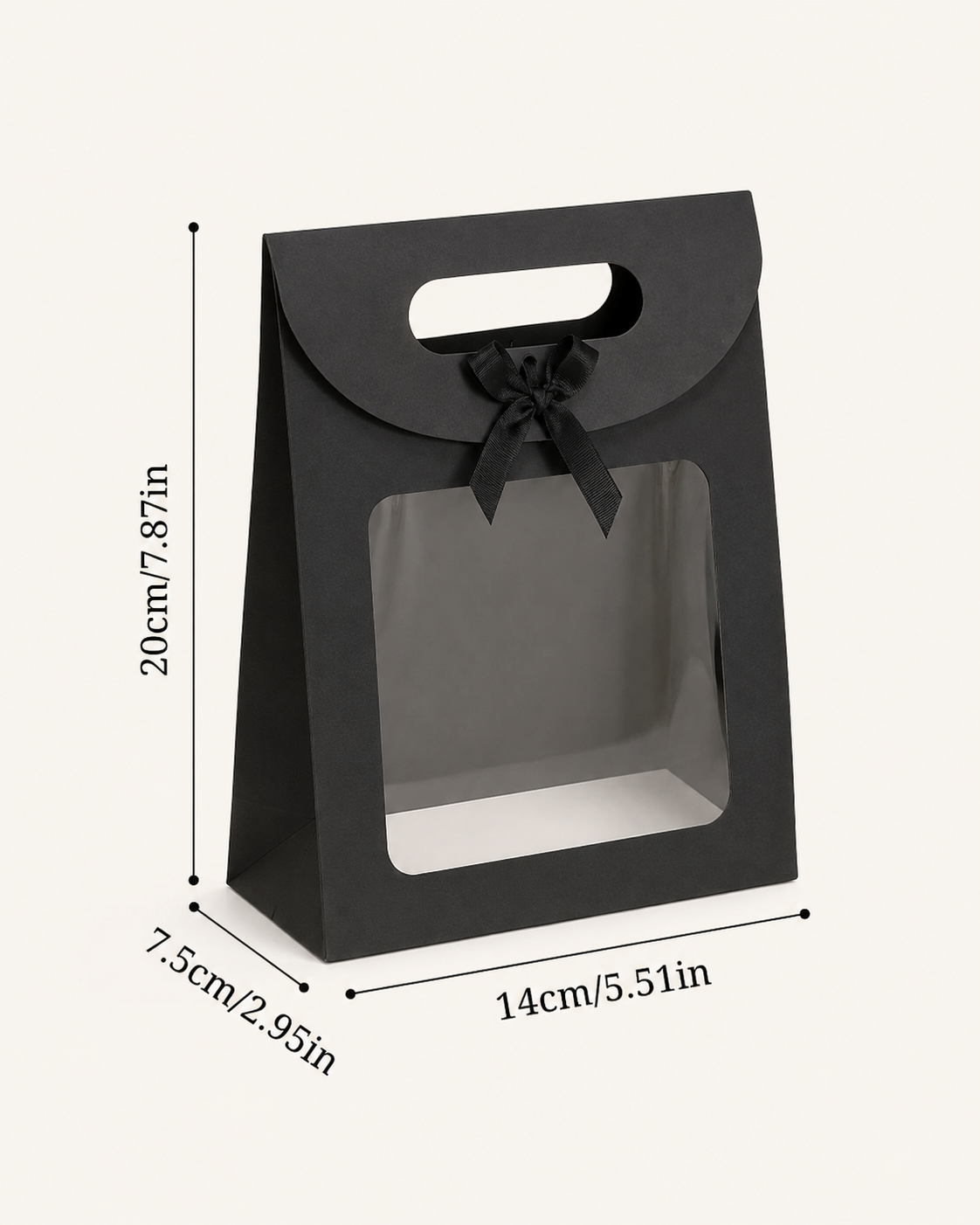 Sac cadeau noir