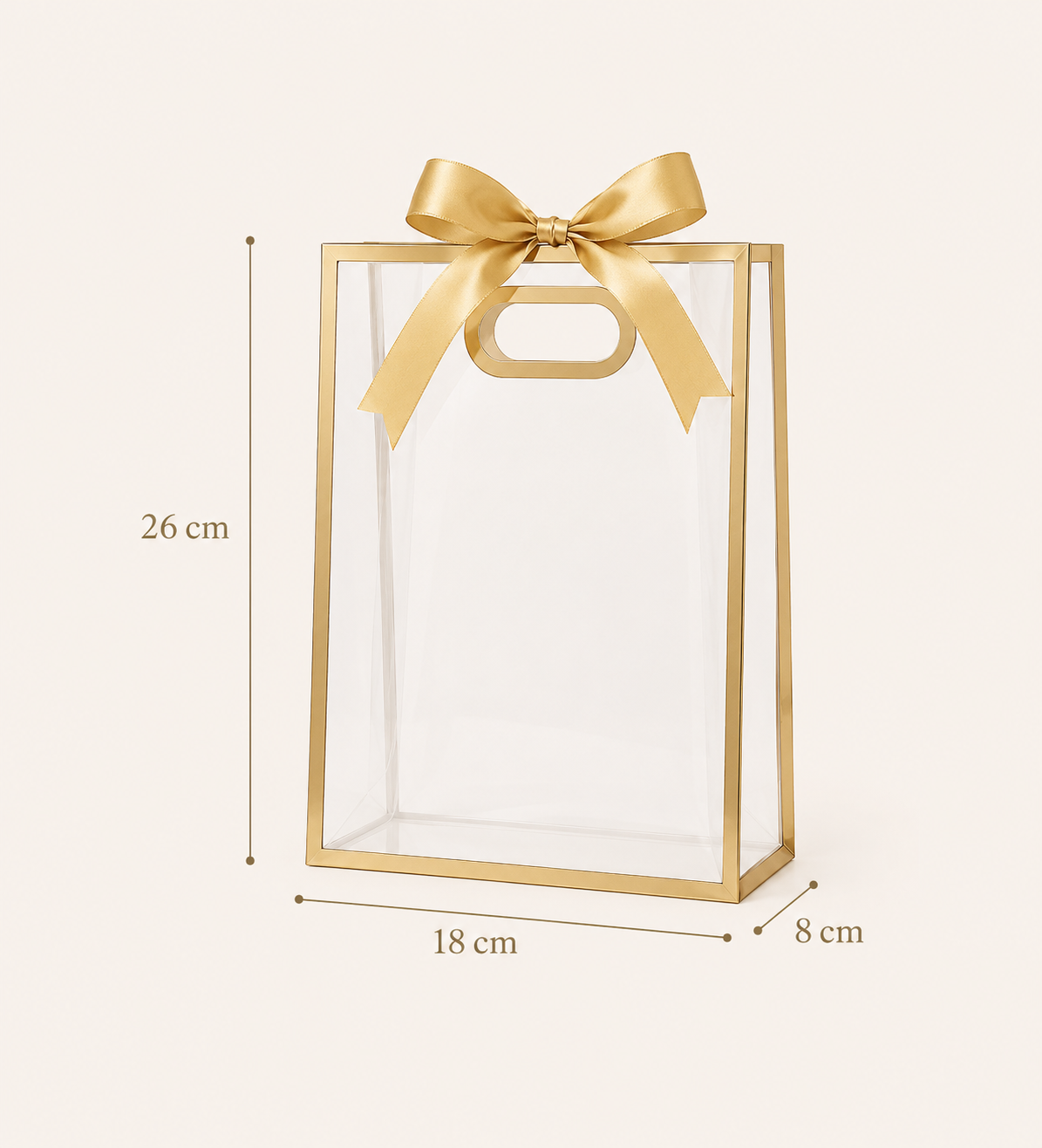 Sac cadeau doré