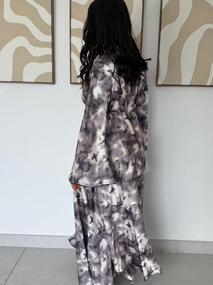 Abaya en Nida Premium Soyeux - Papillon