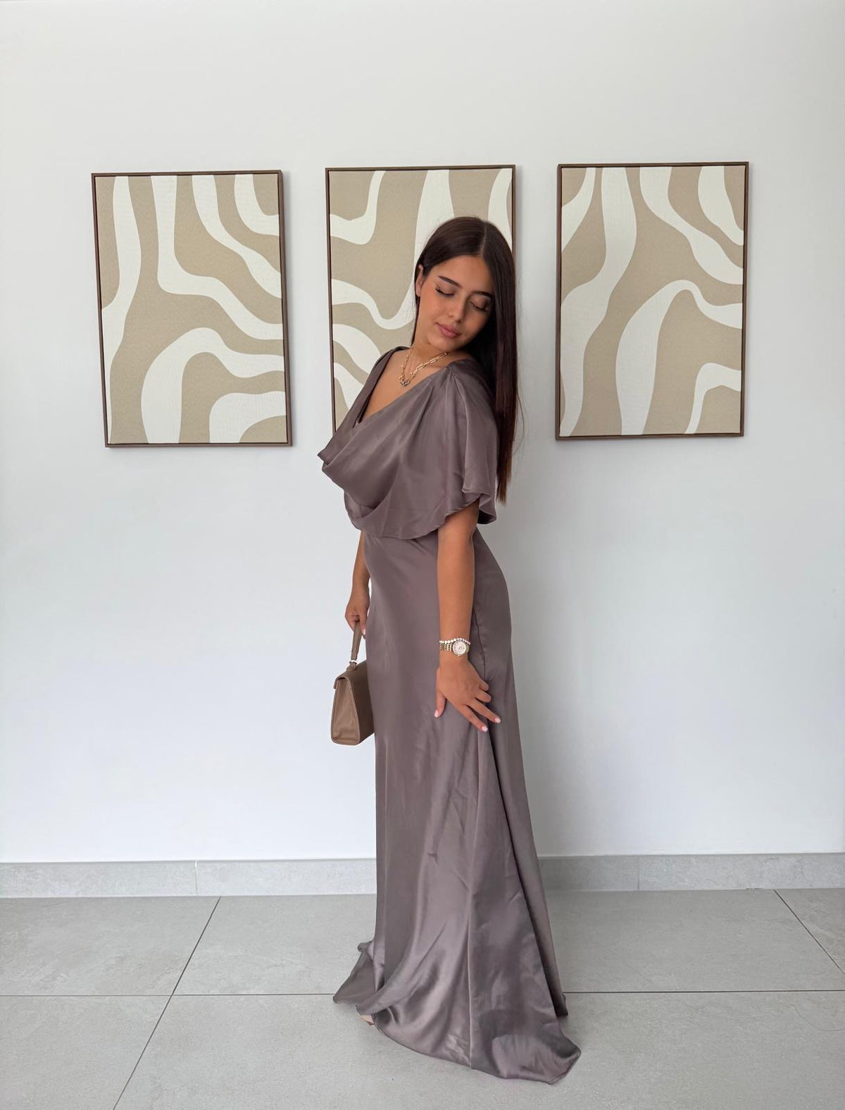 Robe Longue Satinée