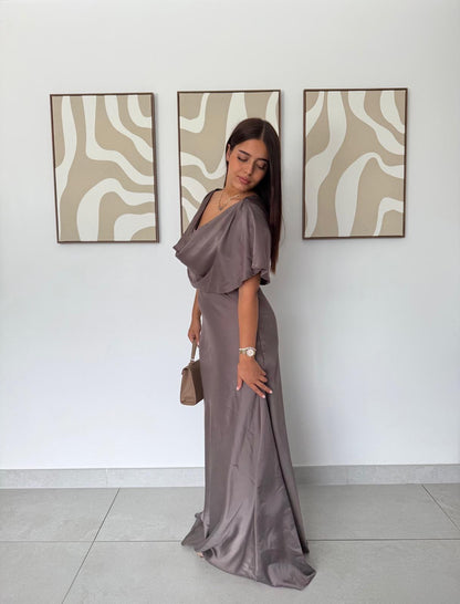 Robe Longue Satinée