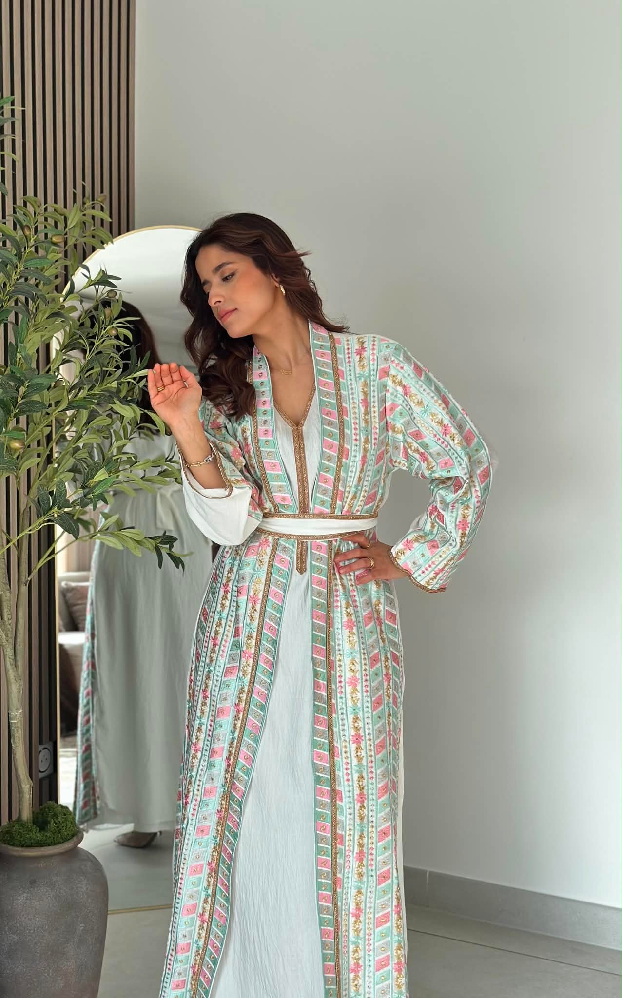 Caftan 3 pièces - Blanc