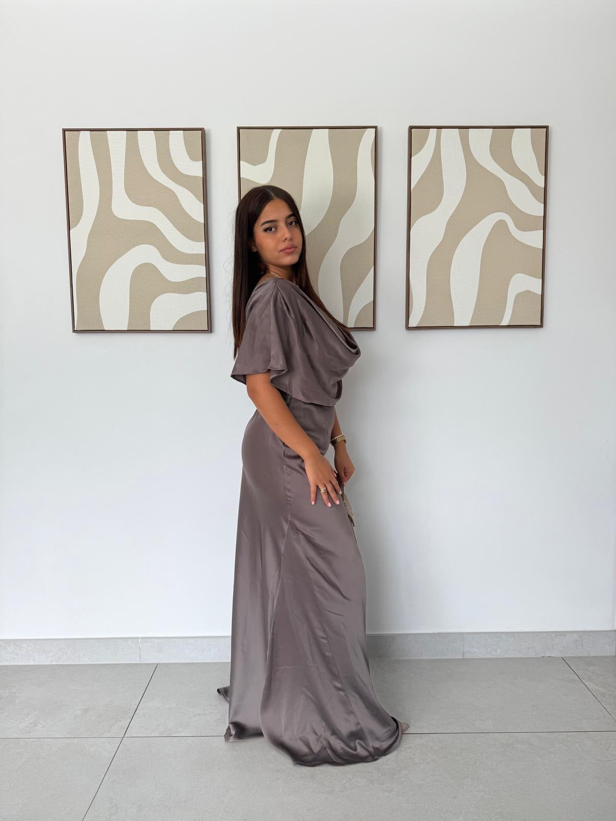 Robe Longue Satinée
