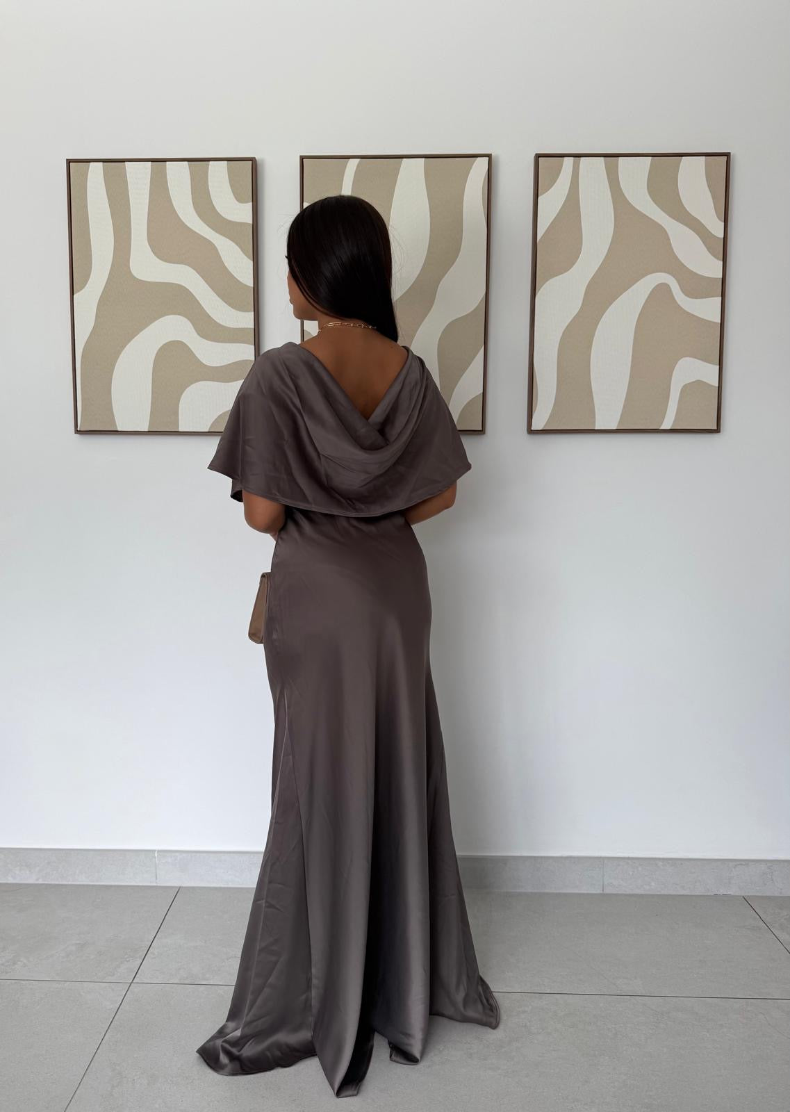 Robe Longue Satinée