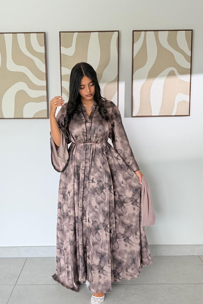 Abaya en Nida Premium Soyeux - Papillon