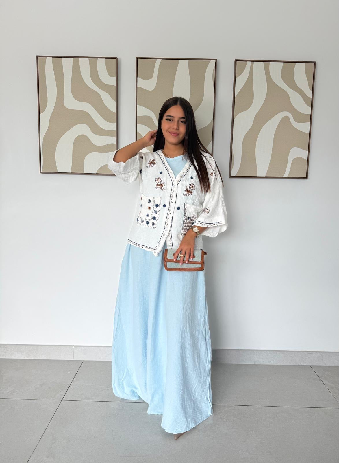 Gilet Brodé en coton