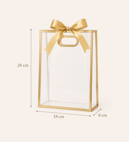 Sac cadeau doré