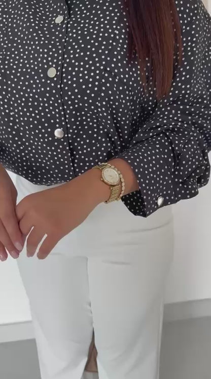 Chemise à points