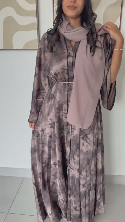 Abaya en Nida Premium Soyeux - Papillon